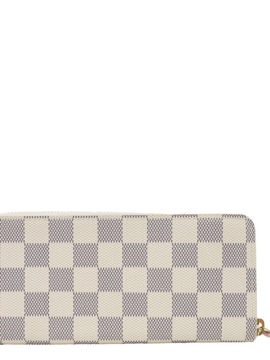 CHANEL Handbags - Louis Vuitton  Clemence Damier Azur Wallet Rose Ballerine